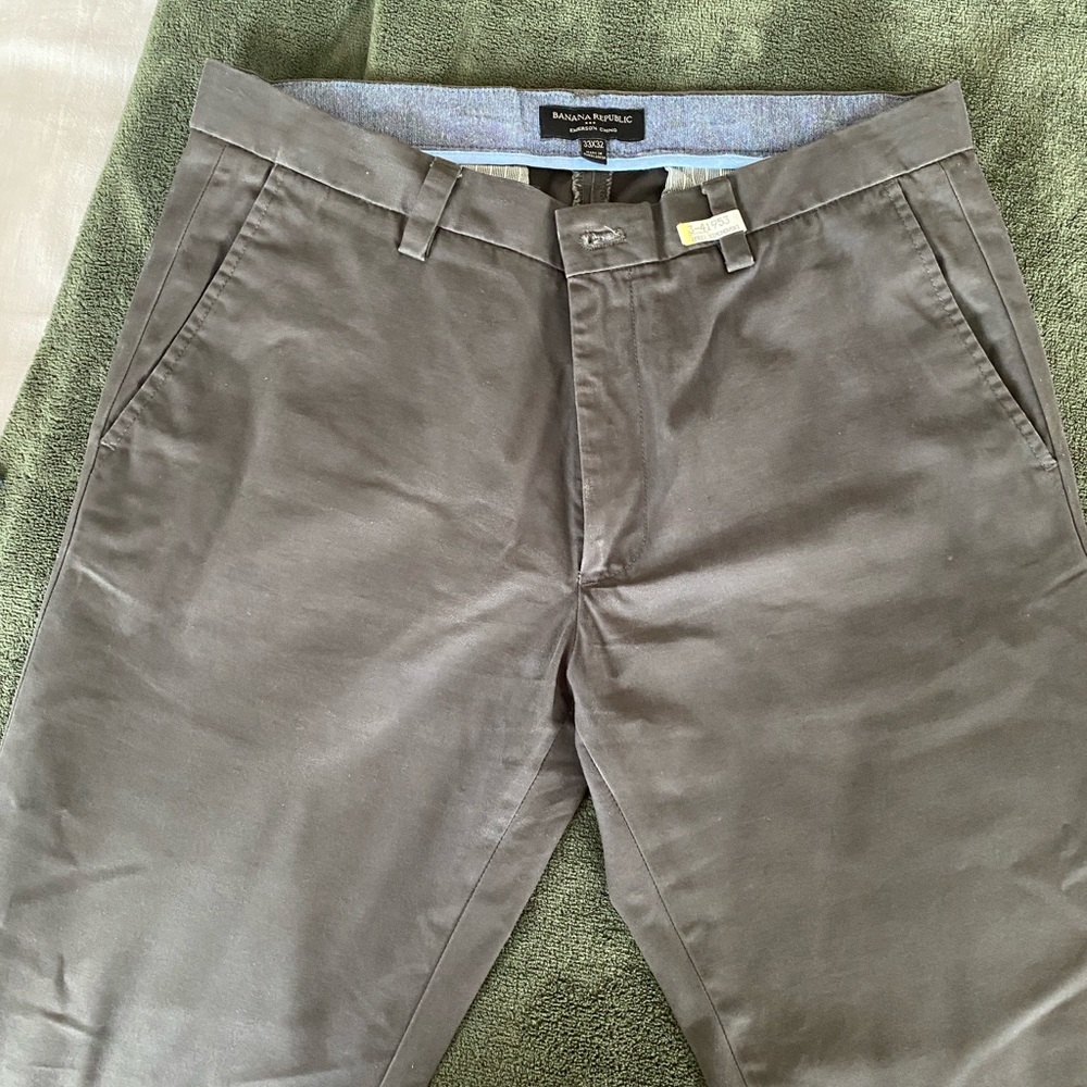 Banana Republic Men's Charcoal Chinos
